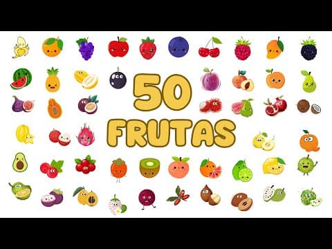 Miniatura do vídeo Descobrindo e aprendendo 50 frutas